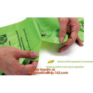 Hot sale Compostable disposable biodegradable plastic garbage bag, Eco compostible bio degradable bags