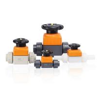 China PVC Diaphragm Actuated Control Valve / Manual Plastic Valves Multifunctional on sale