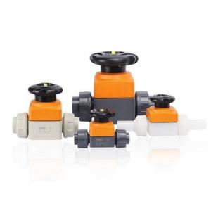 PVC Diaphragm Actuated Control Valve / Manual Plastic Valves Multifunctional