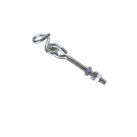China Bolt swing hook Zinc Plated Wooden Bolt Screw Type Swing Hanger Hook Metal Swing Hook on sale