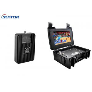 UHF HD COFDM Wireless System with LCD receiver box for long range live broadcast
