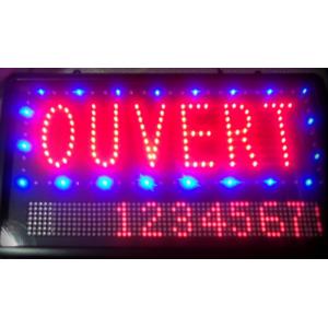 Led open sign with programmable display