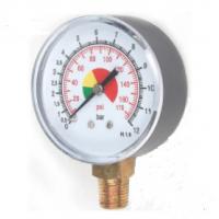 China 0 To 160 PSI Truck Air Tyre Pressure Gauge Manometer 1/4 Npt Colored Dial on sale