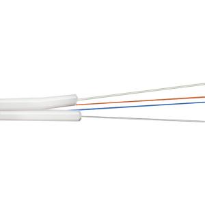 White FTTH Fiber Cable Assembly Drop Cable For Indoor ROHS Certificate