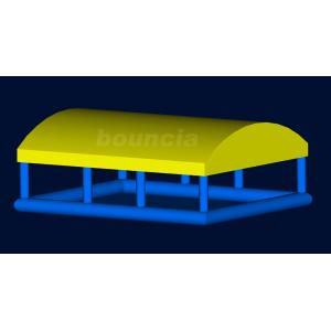 China Durable PVC Tarpaulin Inflatable Water Pool / Inflatable Ball Pool With Roof supplier