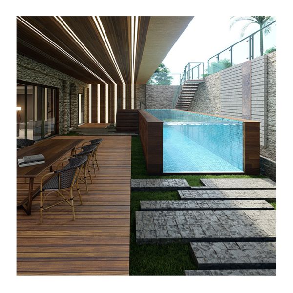 Outdoor Modular Treadmill Principle Container Swimming Pool with Constant Temperature