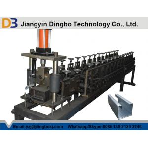 China Metal Steel Shop Slat Guides Shutter Door Roll Forming Machine Hydraulic Cutting supplier
