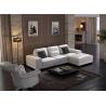 White Button Tufted Sectional Sofa LY081