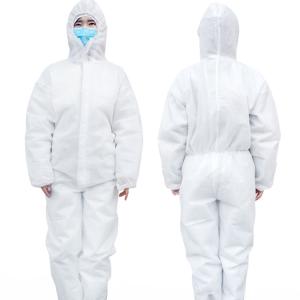 China Terno protetor descartável do corpo completo, aplicação larga do anti vírus descartável respirável supplier