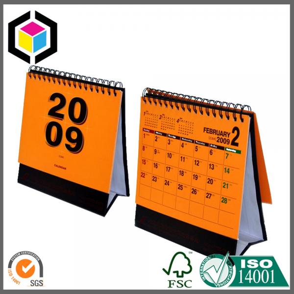 Full Color Print Calendar Printing Service; Spiral Custom Design Calendar Print