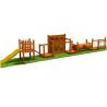 Wooden Kindergarten Preschool Play Equipment Climging Net Slide Outdoor Play Set