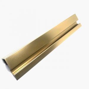 Antiwear Metal Corner Profile Stainless Steel Trim Strip  Brass Tile Edge Trim 10mm 20mm For Glass Partition