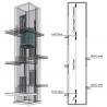 China Load 400kg And Speed 1.0m/S Stable Safety Home Elevator With All Glass Enclosed Design wholesale