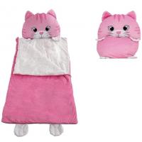 China Pink Kids Character Sleeping Bag Includes Carrying Bag For Travel on sale