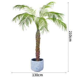 190cm Artificial Plants Phoenix Palm Tree Evergreen Indoor Palm Tree Rainstorm Style Palm Tree