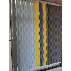 Vertical Ripple Blinds Fabric New Pattern Office Blinds anti uv