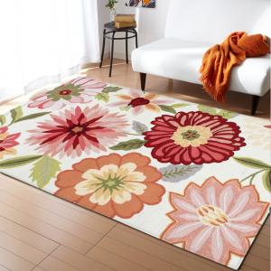 99.1*152.4cm Flower Pattern Room Rugs Washable Dining Room Floor Mat Floor carpet
