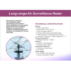 High Accuracy Air / Land Surveillance Radar System Of Long Range Detection