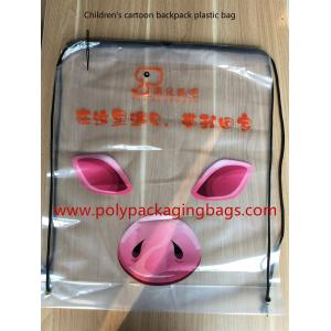 Large White Transparent Plastic Bag Gift Cartoon Backpack For Promotion