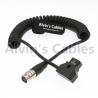 China 12 Pin Hirose To D-Tap Coiled Power Cable For B4 2 / 3&quot; Fujinon Canon Lens wholesale