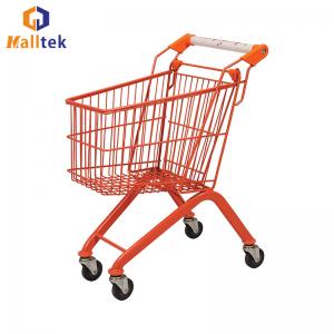 Metal Supermarket Shopping Trolley Colourful Kids Ride With Toy