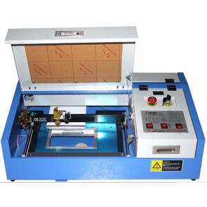 China 3020 Mini Laser Engraving Machine , CO2 Laser Engraver With Water Pump supplier