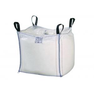 China White Color PP Woven FIBC Jumbo Bags Empty Container 35'' X 35'' X 47'' supplier