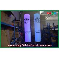 China Purple / Blue Color Changing LED Inflatable Pillar For Outdoor Show on sale