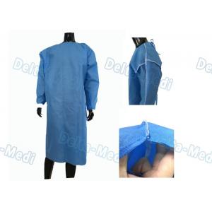 China Standard Disposable Doctor Gowns , Disposable Barrier Gowns Thread Seaming supplier