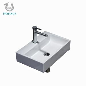 Multifuction Rectangular Wall Hanging Wash Basin Wall Hung Lavatory Sink