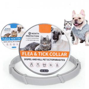 Natural Hypoallergenic Flea And Tick Silicone Cat Collar Waterproof For Dogs