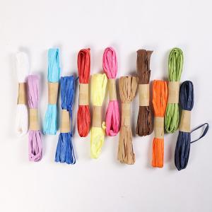 Eco Friendly 10m Paper Rope Dark Blue Twisted Raffia Cord ISO9001