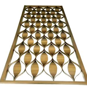 Multi-Functional Metal Handicraft Gold Color Interior Wall Partition Dividers