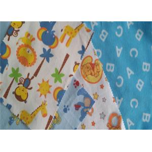 Twill Lightweight Flannel Fabric Baby Bedding Fabric Printed Cotton Flannel
