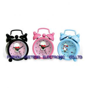 desktop clock alarm clock lovely design plastic colorful material