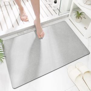 Foldable Water Absorbent Easy Clean Mat for Floor Modern Style Diatomaceous Earth Bath Mat