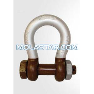 China Galvanized Shape Twist Shackle Marine Clevis Forged Pear Shaped End Link Shackle For Sale supplier