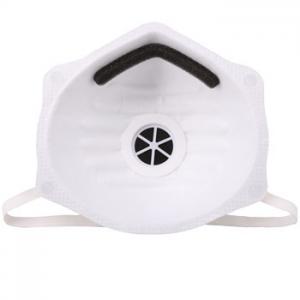 China Breathable Valved Dust Mask Dual Point Attachment With High Elasticity Head Strap supplier