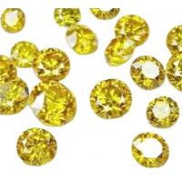 China Vvs Vs Fancy Vivid Yellow Synthetic Lab Grown Gemstones Hpht CVD Loose Diamond on sale