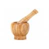 China 100% Natural Bamboo Mortar And Pestle Set Antimicrobial Customized Size wholesale