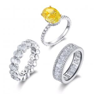Engagement Wedding Eternal Ring Lab Grown Diamond Rings Lab Created Colored Diamonds