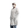 China Snaps Closure Disposable MP Lab Coat With Pockets For Factory/Food Processing/General Industry wholesale