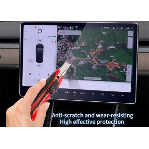 China For Tesla Model 3 Y 9H hardness Safe anti shatter Center Control Touch Screen Car Navigation Tempered Glass Screen supplier