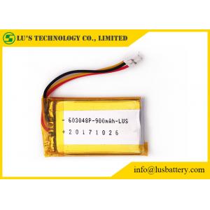 LP603048 3.7v 900mah Rechargeable Lithium Battery 48.5mm Length