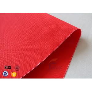 China Red Acrylic Coated Fiberglass Fabric For Industrial Fire / Welding Blanket supplier