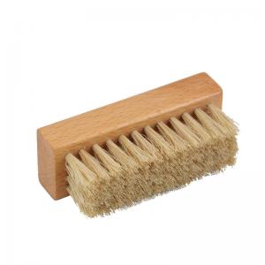 China ISO9001 Shoe Cleaning Accessories Premium Hog Hair Wooden Handle Shoe Cleaner Brush supplier