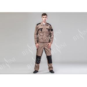 China Durable Polycotton Blended Protective Safety Clothing Contrast Jacket Trousers Suit supplier