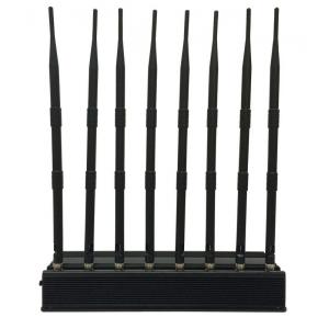 High Power Lojack/ WiFi/ VHF/ UHF Mobile Phone Jammer 8 bands up to 60 meters