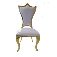 China Wedding Crown Royal Chair Event Bride And Groom Chairs OEM Synthetic Leather on sale