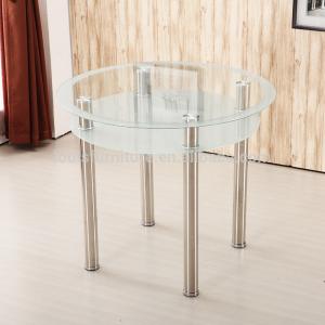 China Stylish Round Glass Coffee Table For Hotel / Restaurant / Banquet supplier